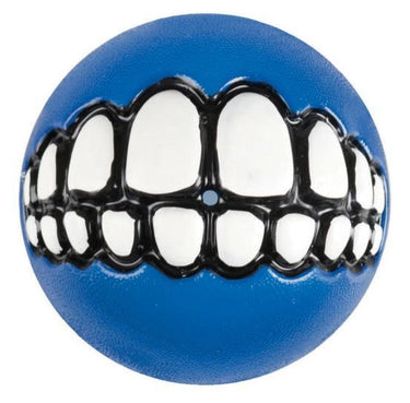 Rogz Grinz Ball Dog Toy - BLUE L